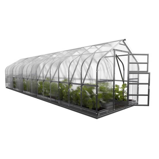 Serre KLASIKA Standard 25m2, 2,5m x 10m, 4 mm avec revêtement en polycarbonate (Avec 5 toits ouvrants automatiques) - Image 3