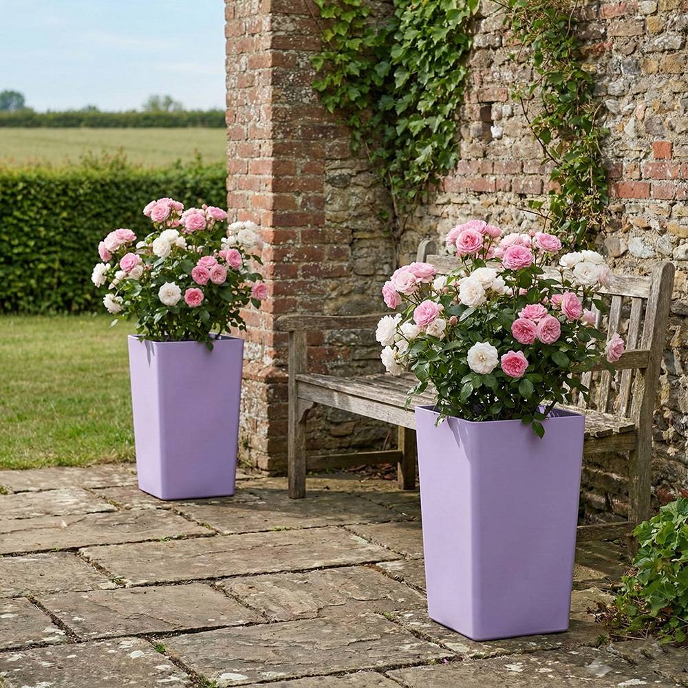 Pot de fleur carré suerte h 67 cm-plast'up rotomoulage - Imagen 3