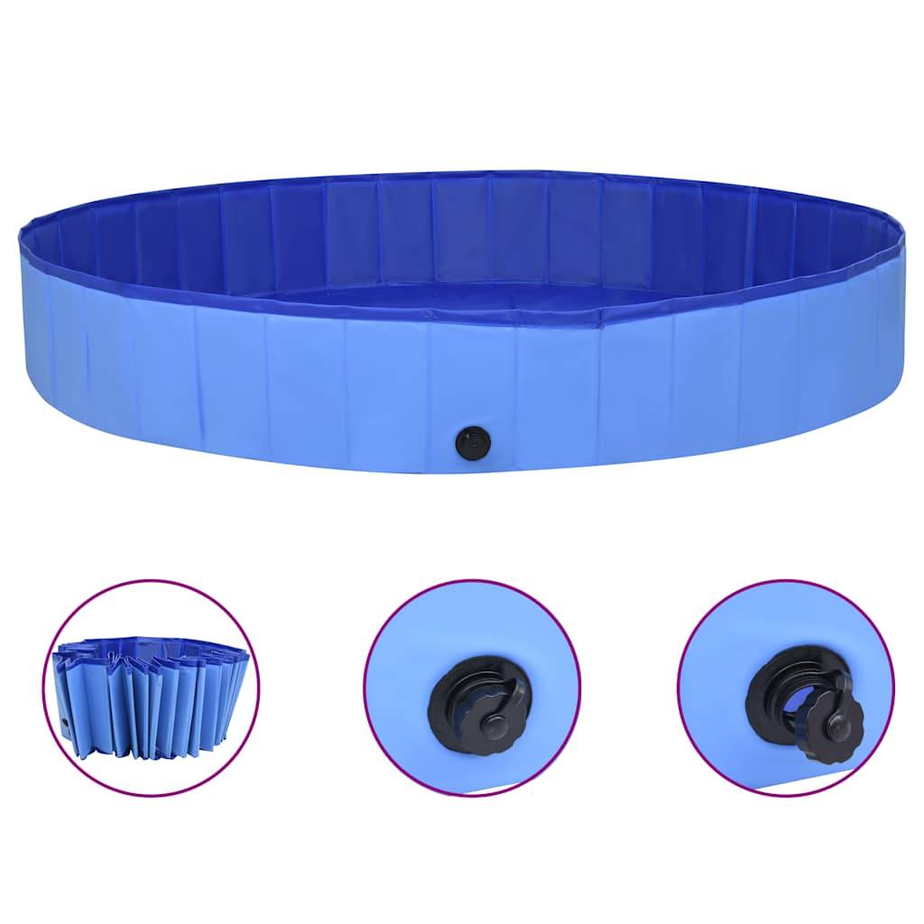 Vidaxl - Piscine pliable pour chiens Bleu 300x40 cm PVC vidaXL 92603