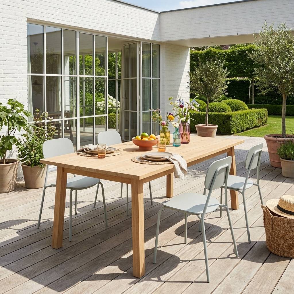 sweeek - Lot de 4 chaises de jardin aluminium gris - Avelia | sweeek