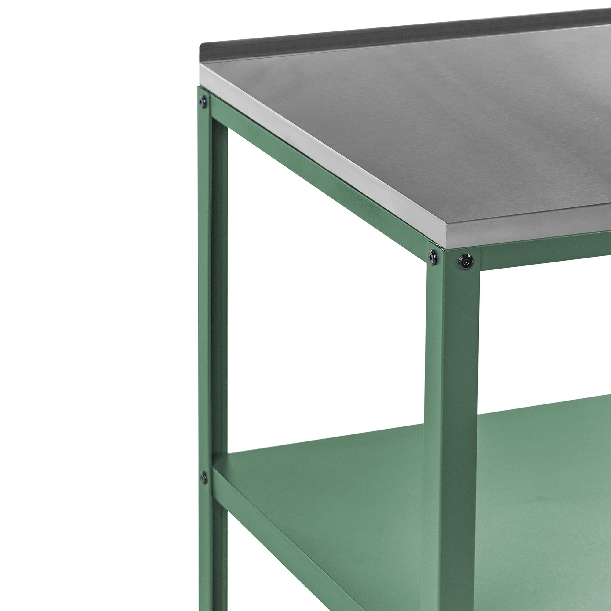 Beliani - Cuisine de jardin Acier Vert VILAMA - 80x50x90- Beliani - Image 6