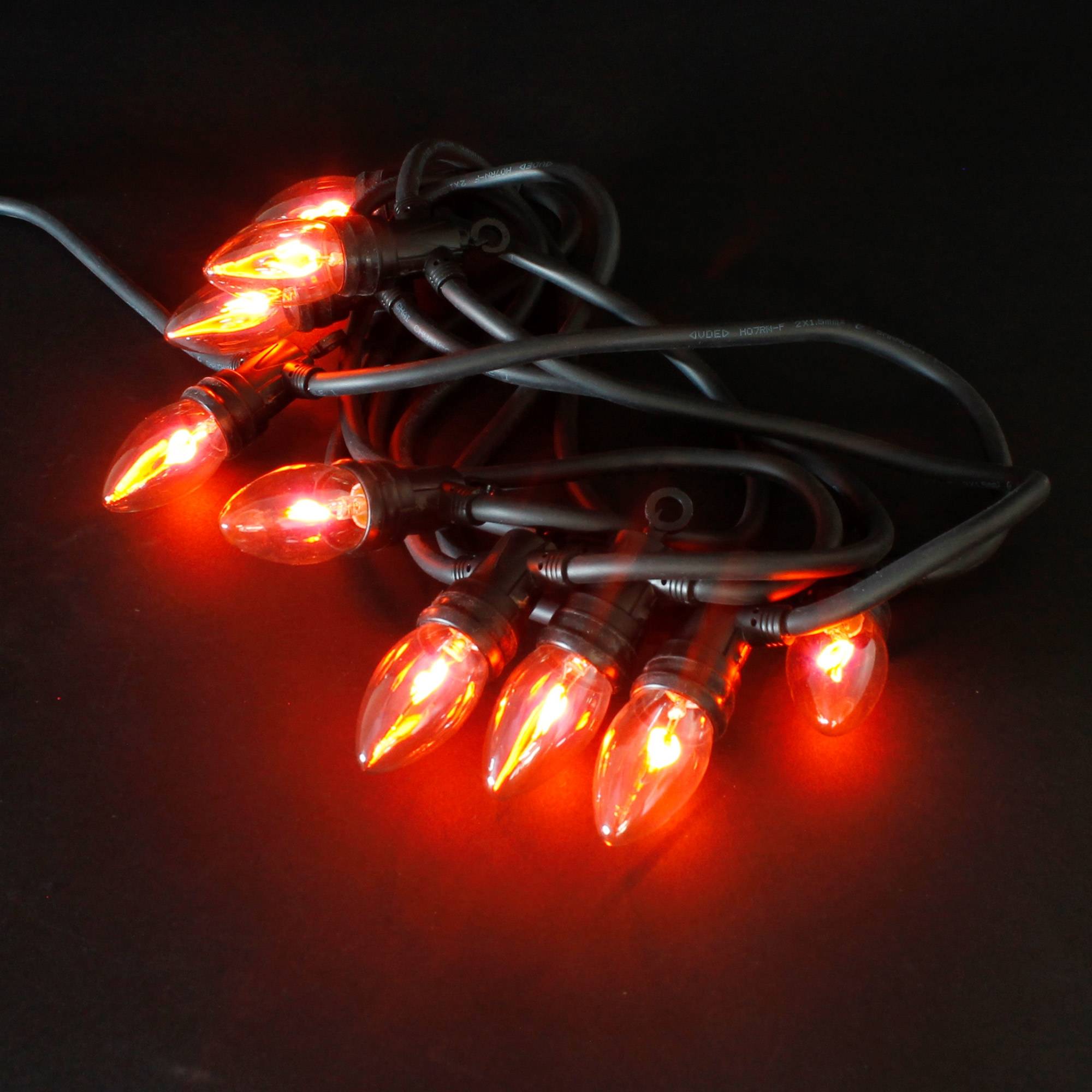Guirlande Lumineuse Hellum 10 Ampoules Chaudes - Décoration Intérieure Extérieure 1,35m Éclairée