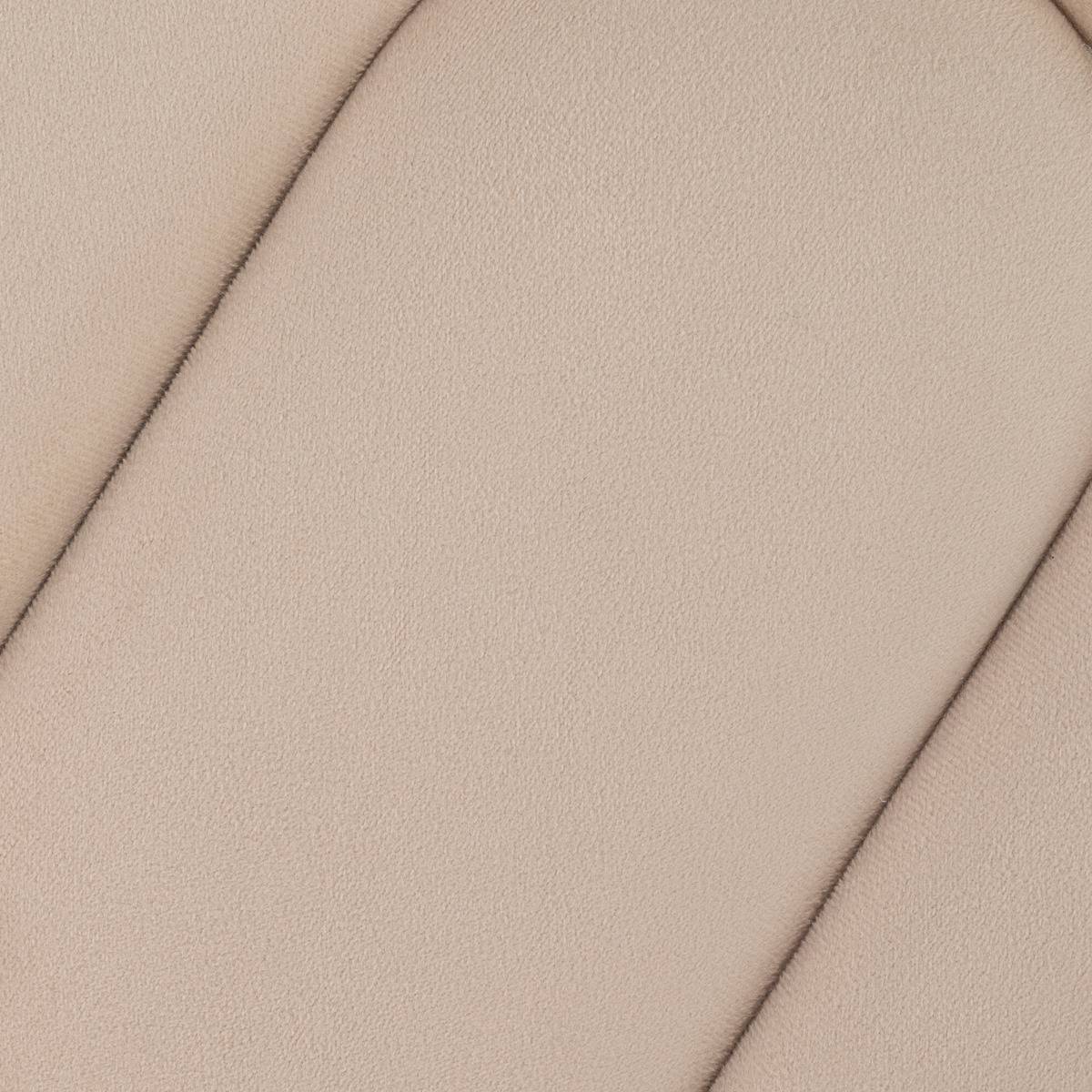 Atmosphera - Pouf velours Bolan beige 40x40cm - Atmosphera Créateur d'intérieur - Image 5