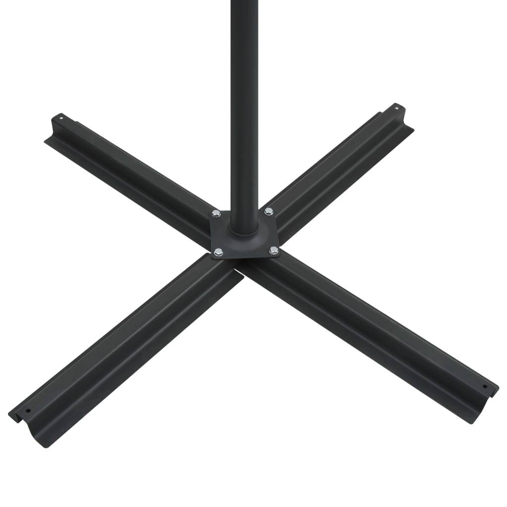 Helloshop26 - Parasol mobilier de jardin déporté avec lumières led 250 x 250 cm orange - Imagen 7