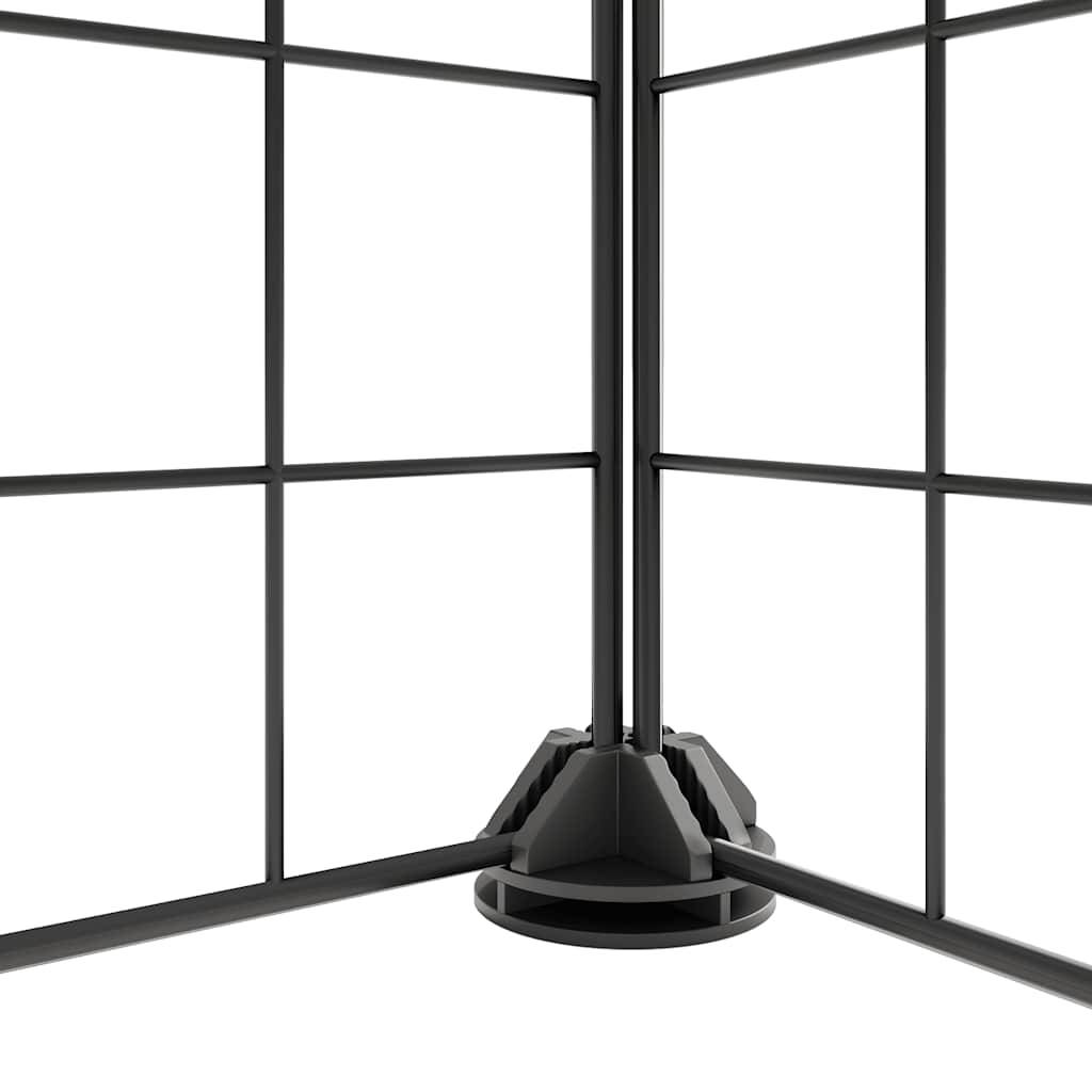 Vidaxl - Cage animaux de compagnie à 8 panneaux Noir 70x35x35 cm Acier vidaXL 3114049 - Imagen 3
