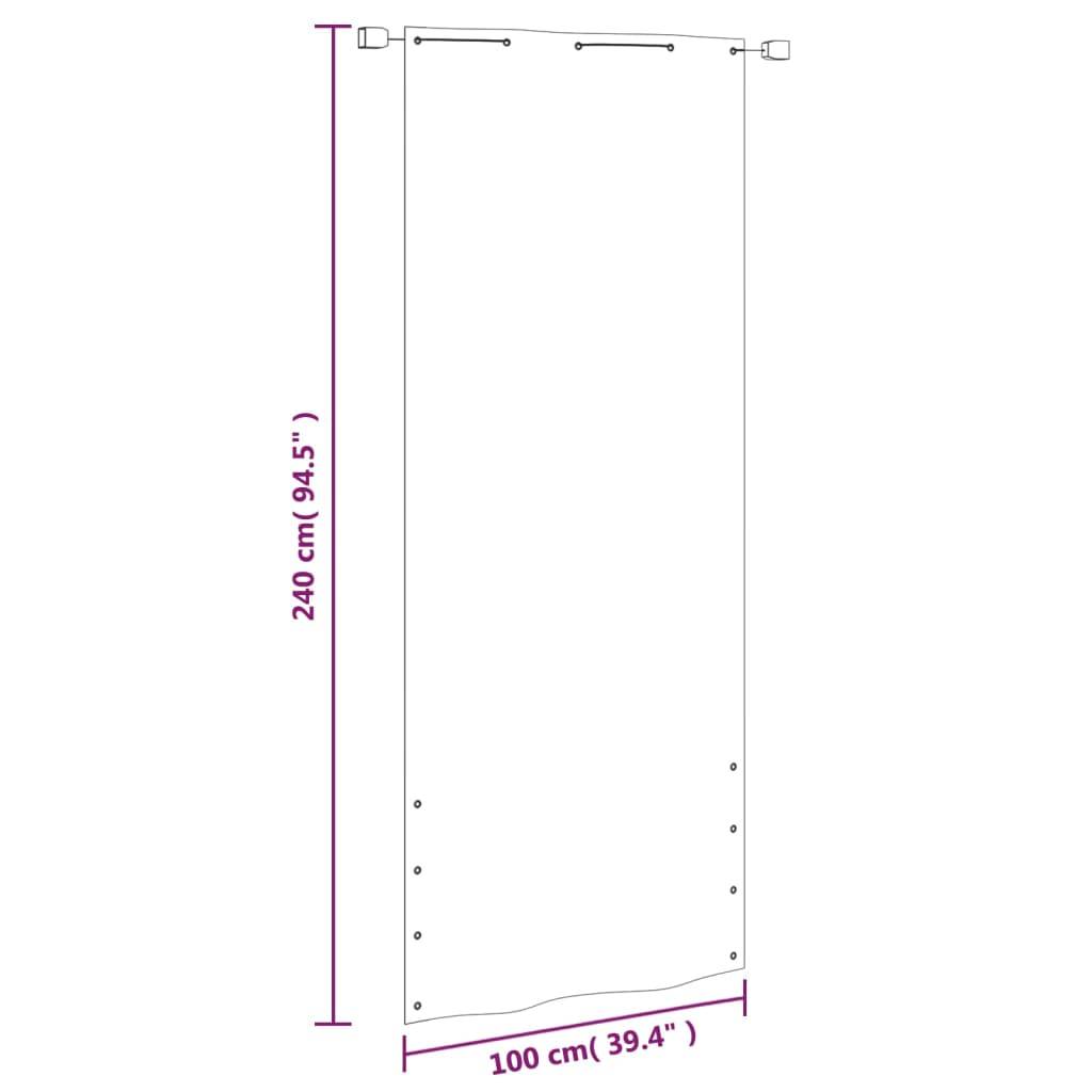 Helloshop26 - Écran de balcon brise pare vue protection confidentialité 100 x 240 cm tissu oxford vert clair - Imagen 6