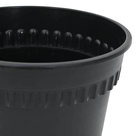 Pot à fleurs rond Plastique Noir 19 x 19 x 16 cm - PANGIVO - Image 7