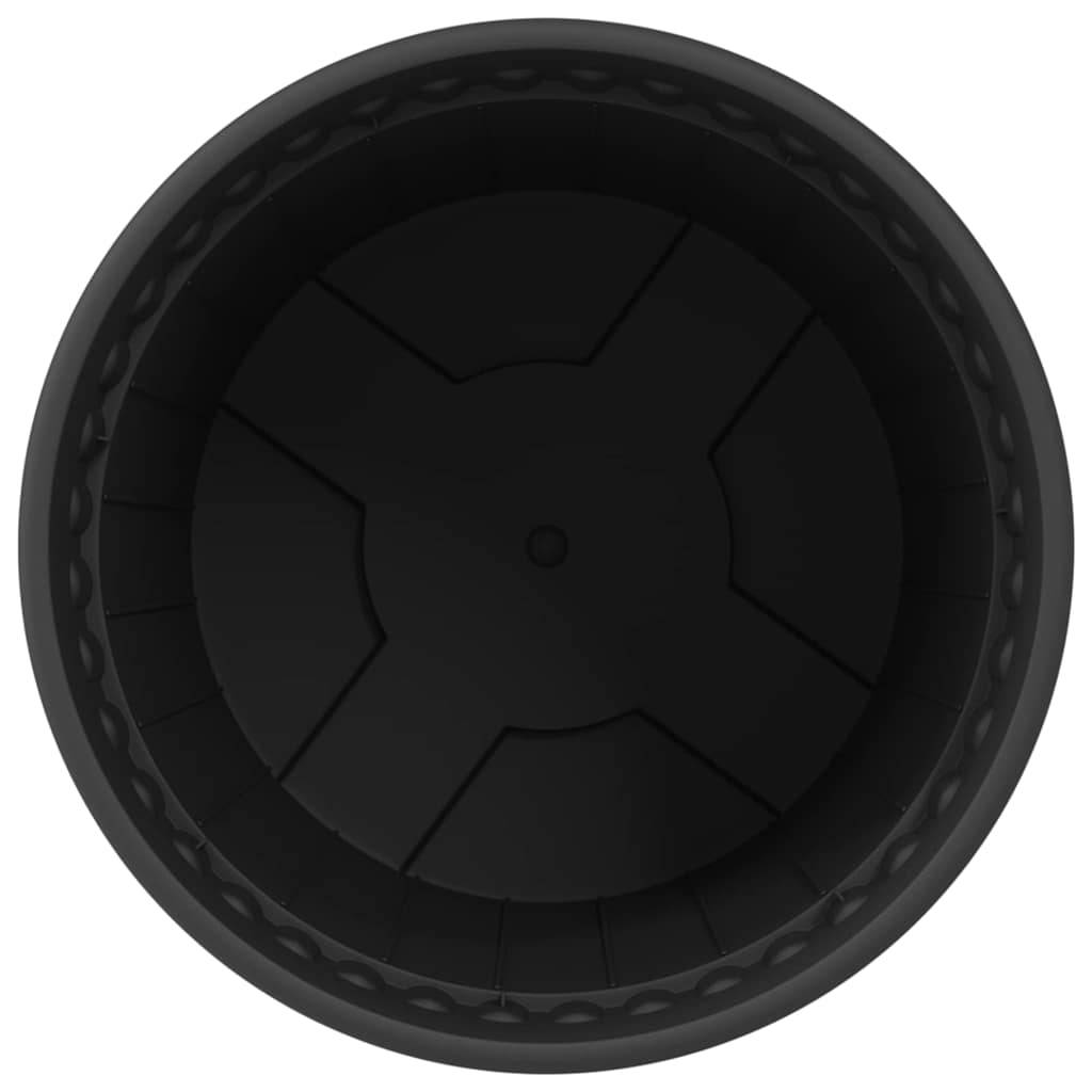 Pot à fleurs rond Plastique Noir 19 x 19 x 16 cm - PANGIVO - Image 6