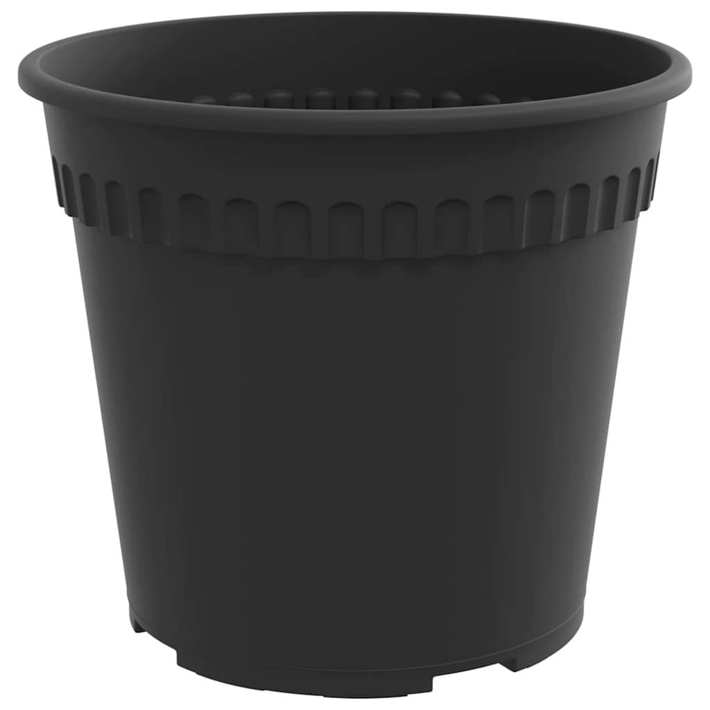 Pot à fleurs rond Plastique Noir 19 x 19 x 16 cm - PANGIVO - Image 5