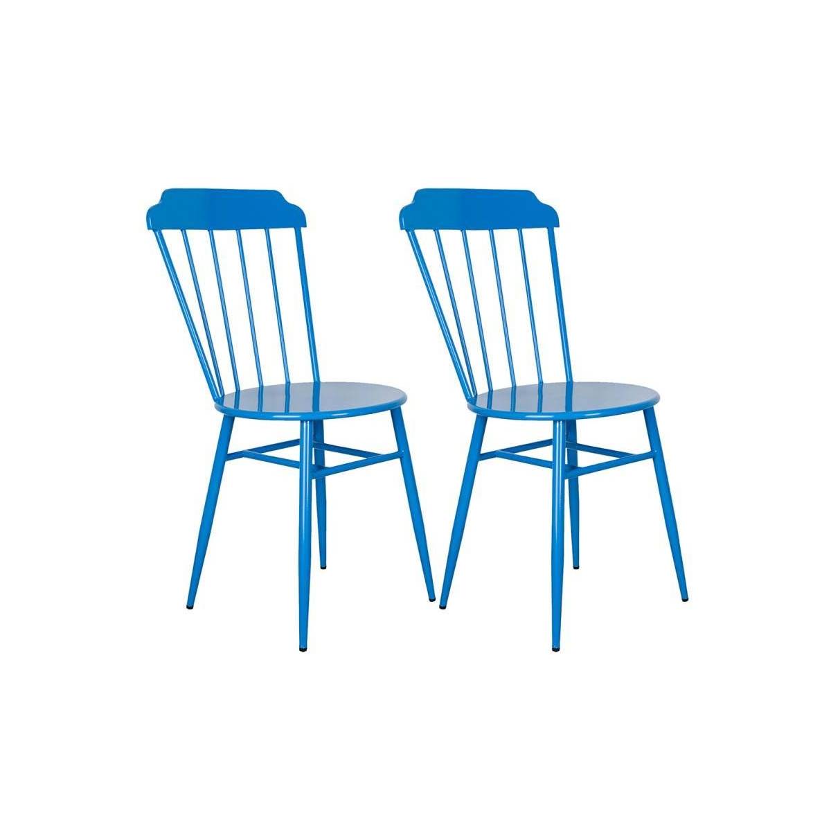 Aubry Gaspard - Chaise en métal laqué - Samos (Lot de 2) - Imagen 1