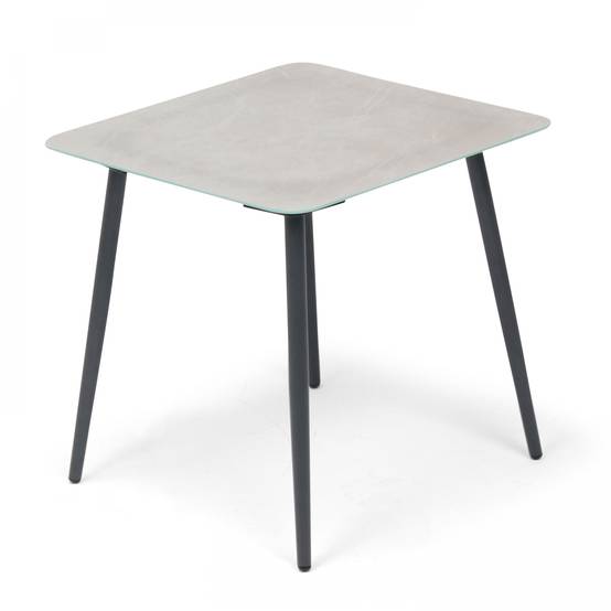 Oviala - Grande table basse de jardin en acier gris Costa Rica - Oviala - Image 1