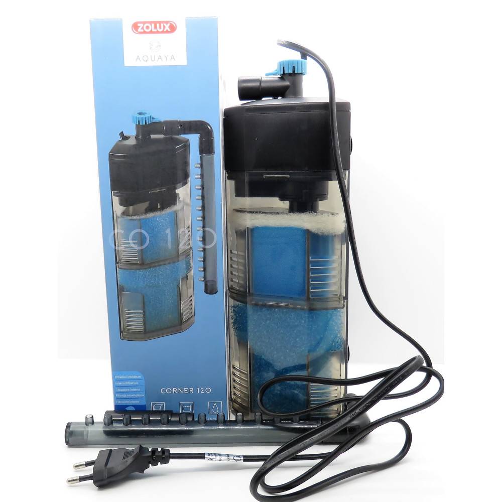 Zolux - Filtration intérieure corner 120 zolux 6 W pour aquarium de 80 à 120 L - Imagen 2