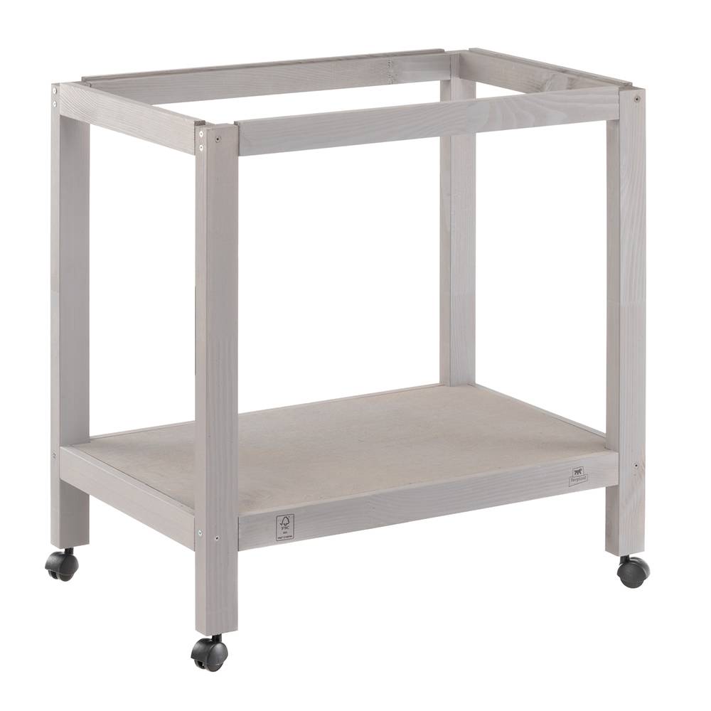 Ferplast - Supports pour cages à oiseaux Ferplast SUMET 65 WOOD support en bois avec roues - Image 1