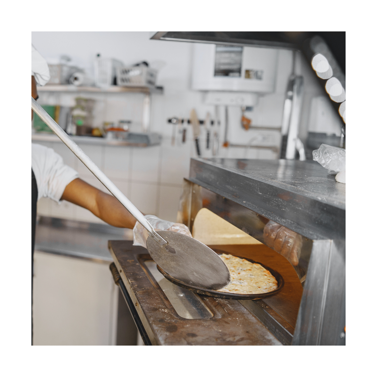 INTEC- Pelle à pizza Ronde Aluminium alimentaire spatule Ø36cm Manche 65 à 120 cm Qualité Professionnelle - Imagen 2