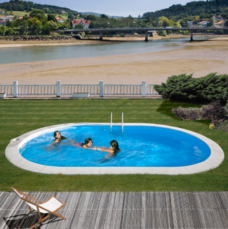 Piscine creusée Sumatra 800 x 400 x 120 cm Ovale