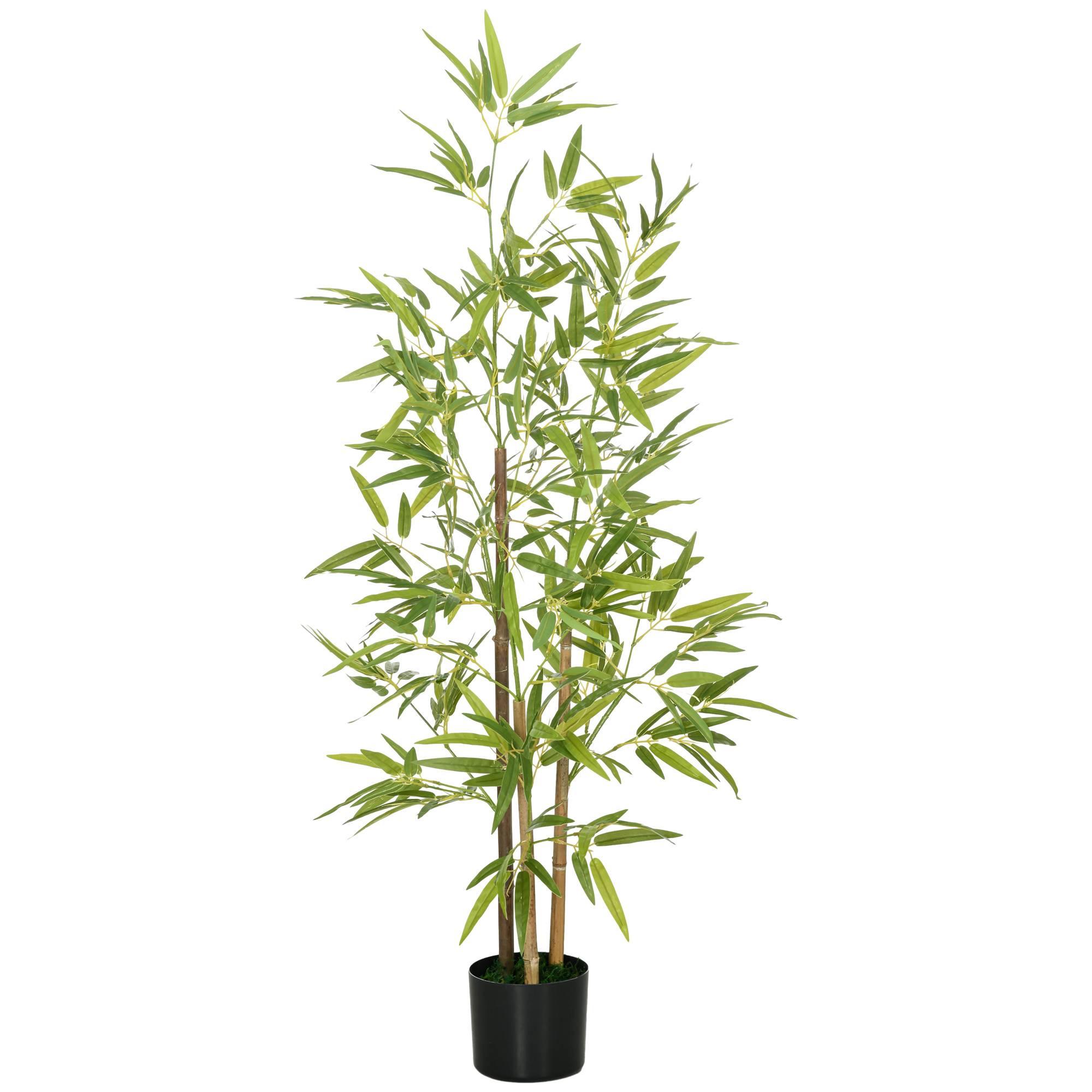 Bambou artificiel plastique PE vert 15 x 15 x 120 cm - PANGIVO - Image 1