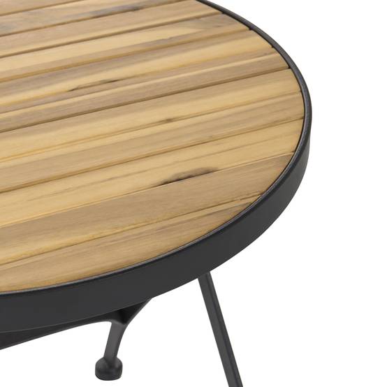 Table d'appoint Acacia Marron clair LASCARI - Beliani - Image 4