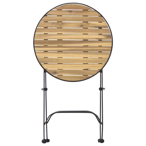 Table d'appoint Acacia Marron clair LASCARI - Beliani - Image 3