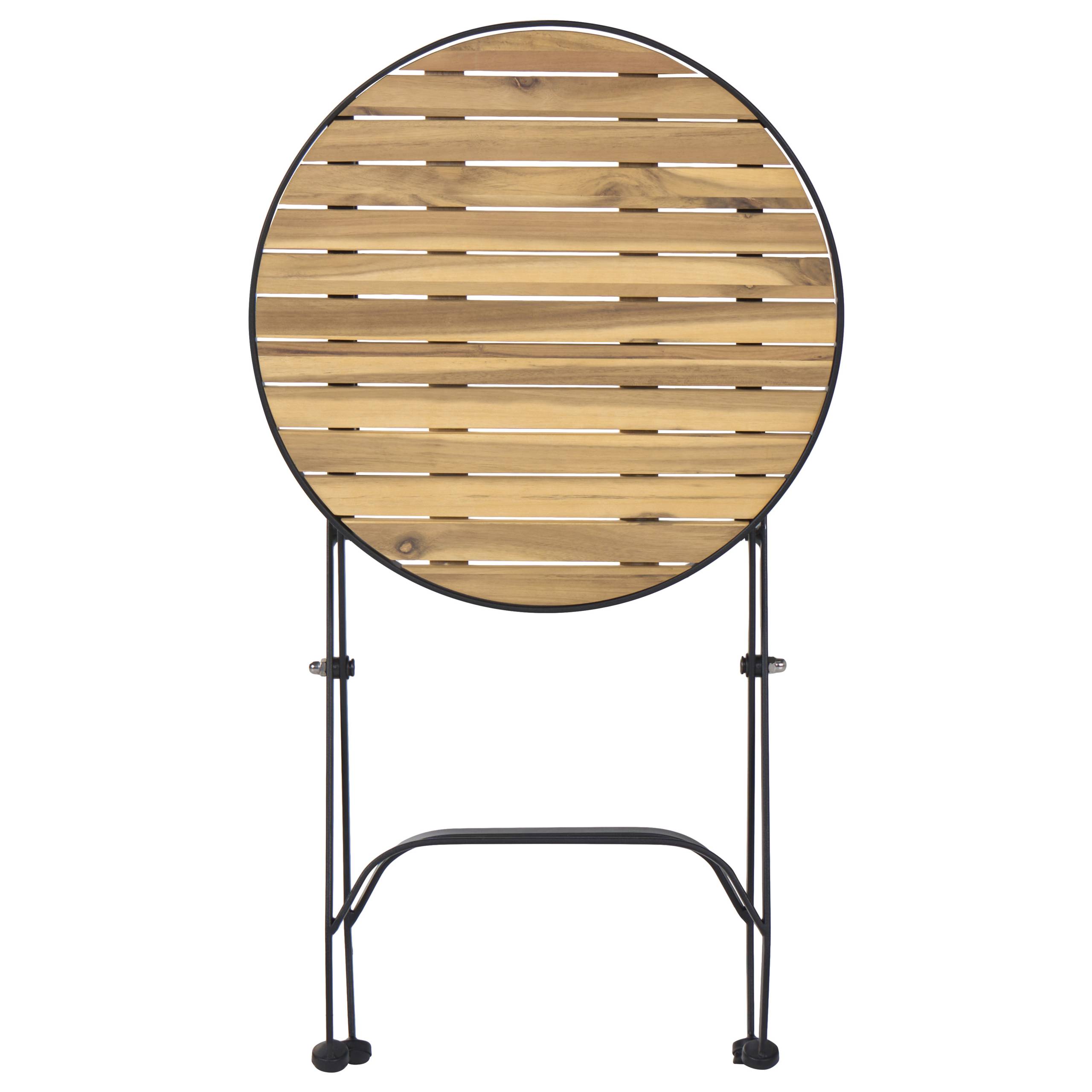 Table d'appoint Acacia Marron clair LASCARI - Beliani - Image 3