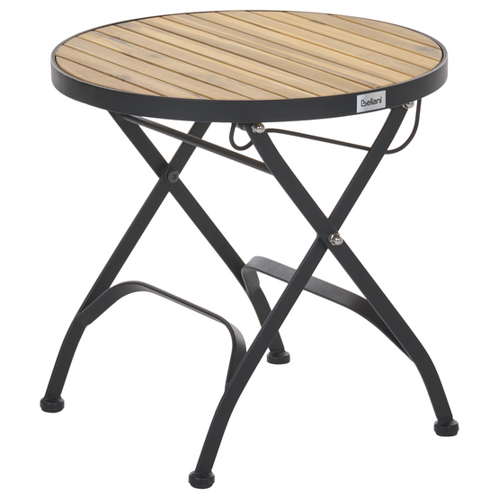 Table d'appoint Acacia Marron clair LASCARI - Beliani - Image 1