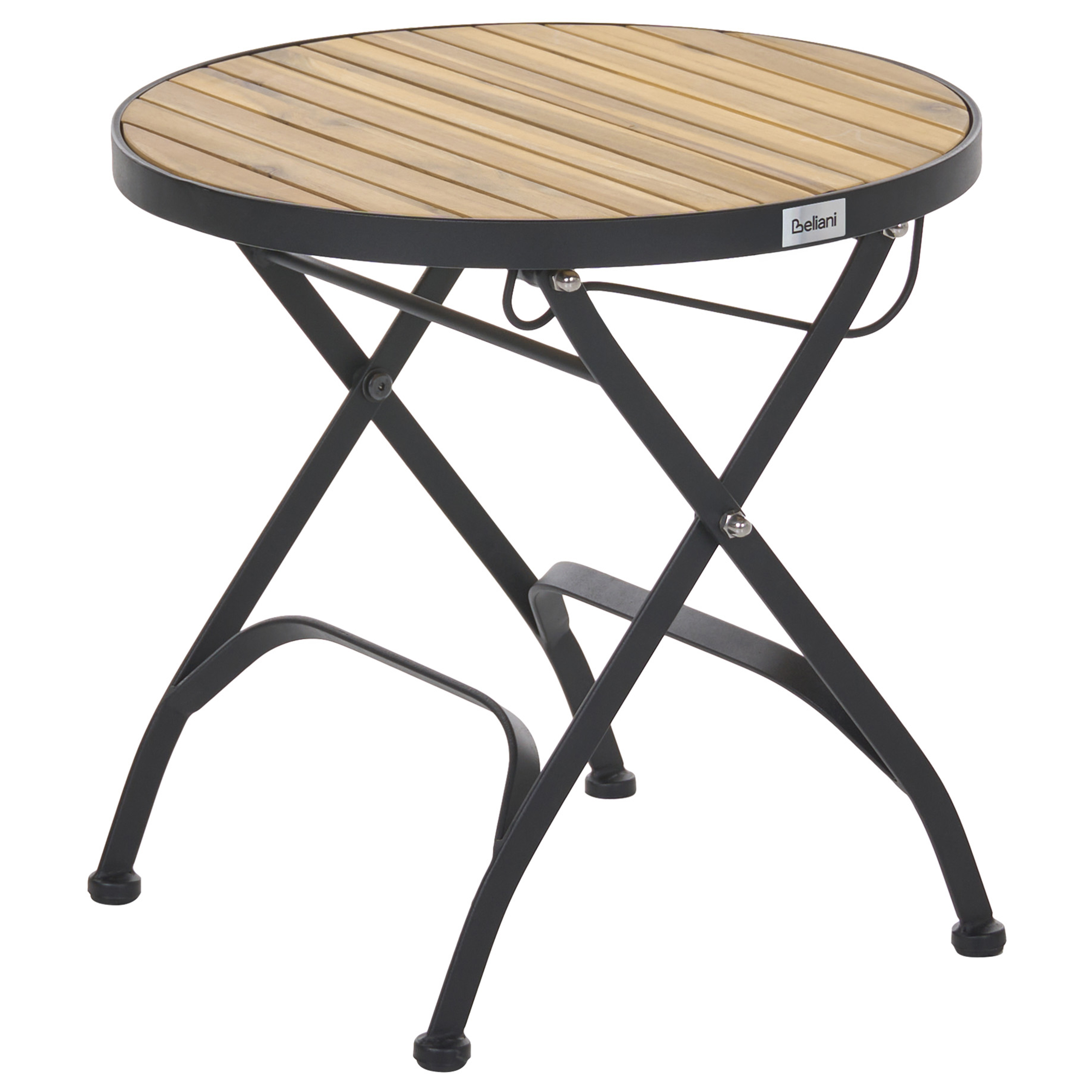 Table d'appoint Acacia Marron clair LASCARI - Beliani - Image 1