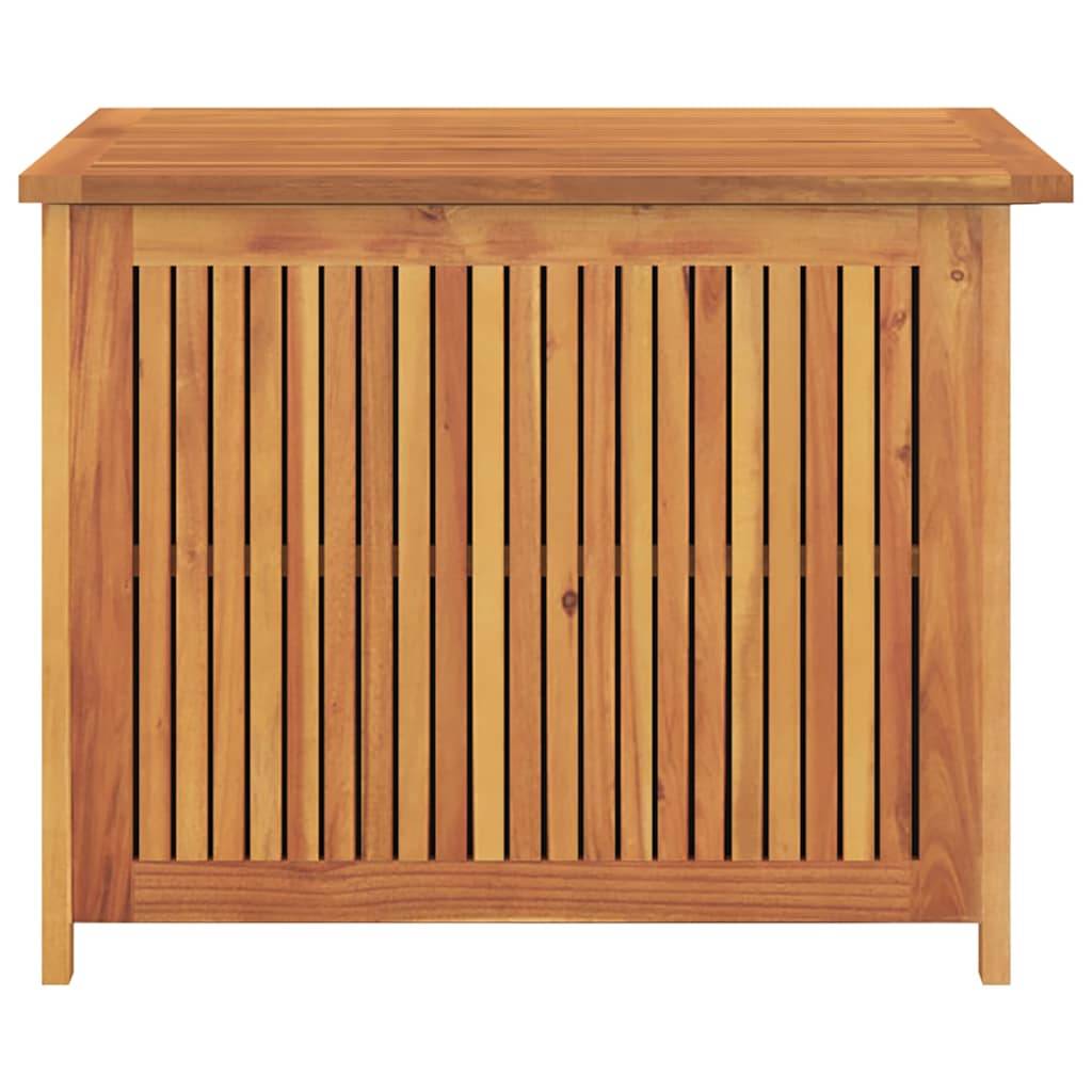 Coffre de jardin bois d'acacia naturel 75 x 75 x 58 cm - PANGIVO - Image 8
