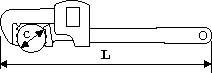 Clé serre tube alliage leger 24' SAM - 63024AL - Imagen 2