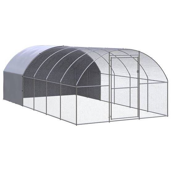 Vidaxl - Poulailler d'extérieur 3x6x2 m Acier galvanisé vidaXL 3095474 - Image 1