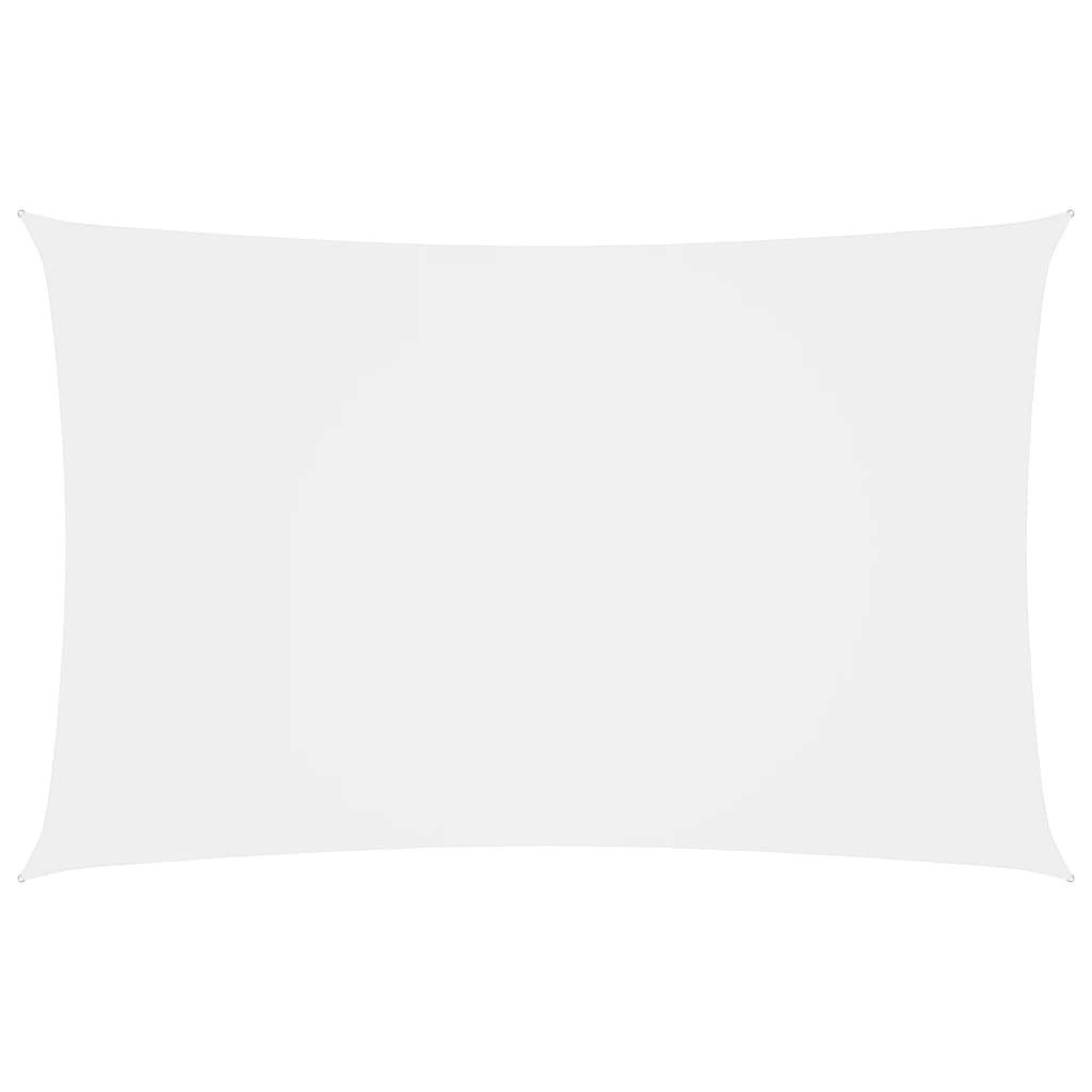 Helloshop26 - Voile toile d'ombrage parasol tissu oxford rectangulaire 2 x 5 m blanc - Imagen 1