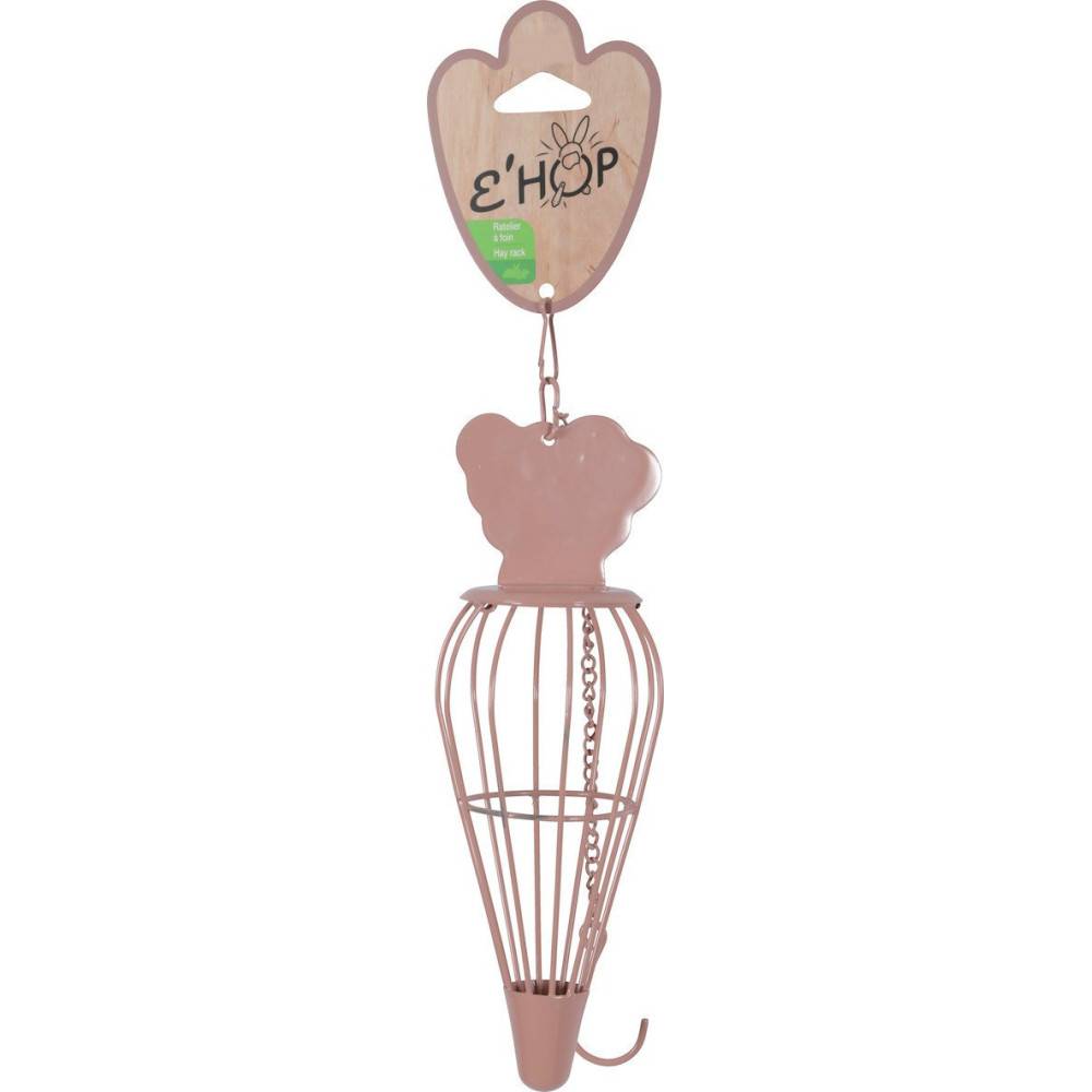 Zolux - Râtelier à foin EHOP carotte rose pour rongeur - Imagen 4