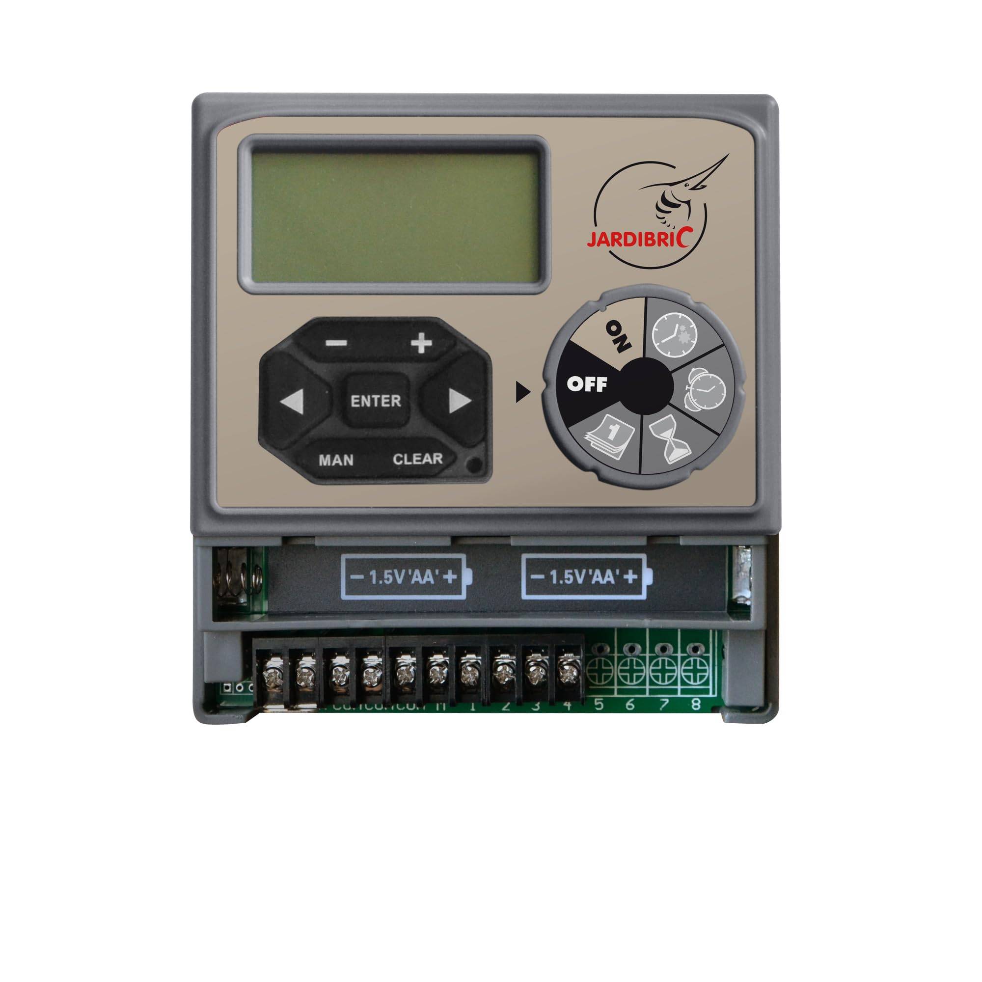 Jardibric - Jardibric - Programmateur Arrosage 9V 4 Voies - 2 Programmes Indépendants Multi-Zones Électrovanne - Imagen 2