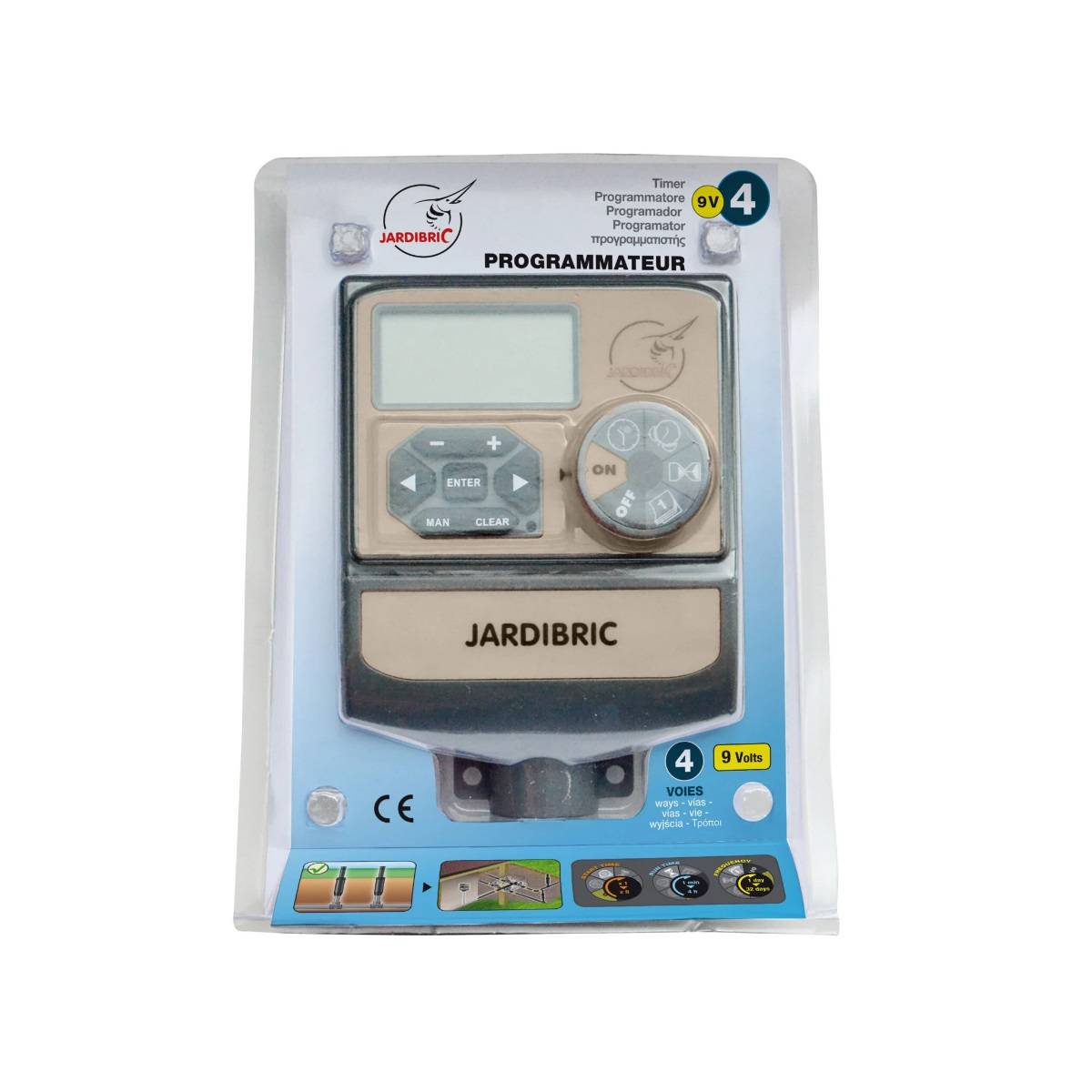 Jardibric - Programmateur électrovanne 9v 4 voies PROG4DC Jardibric - Image 3