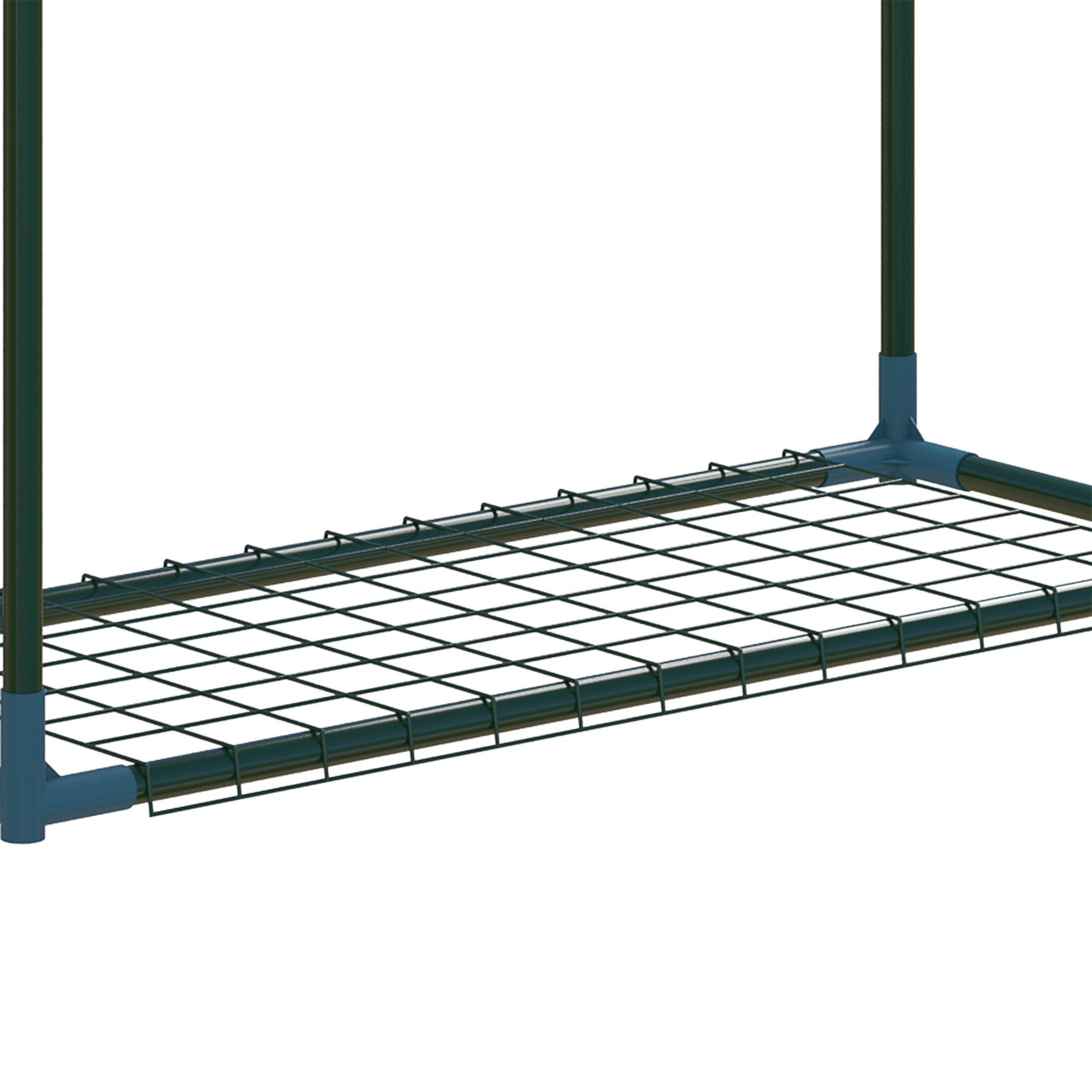 Étagère à plantes Outsunny lot de 2 4 étagères utilisables ensemble ou séparément acier vert 70 x 27 x 110 cm - Image 10