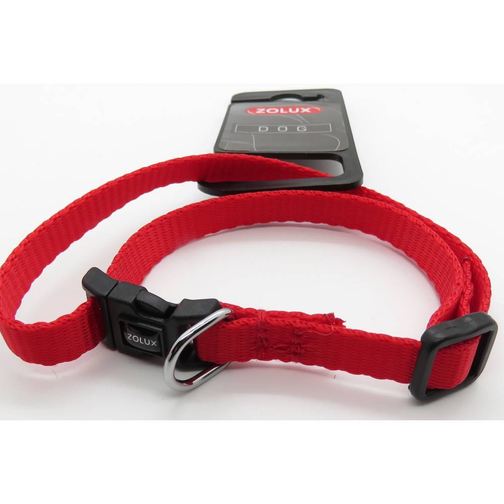 Zolux - Collier nylon 25 - 35 cm X 10 mm rouge pour chien. - Image 3