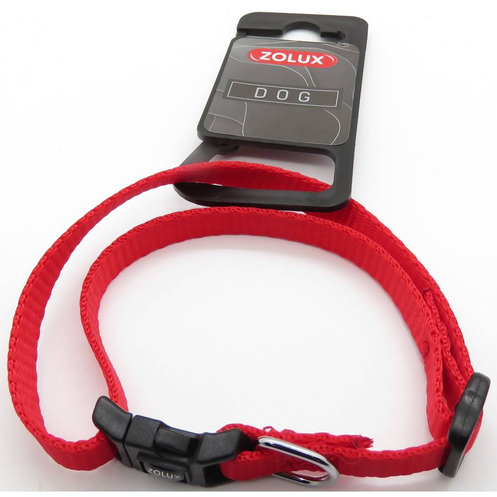 Zolux - Collier nylon 25 - 35 cm X 10 mm rouge pour chien. - Image 2