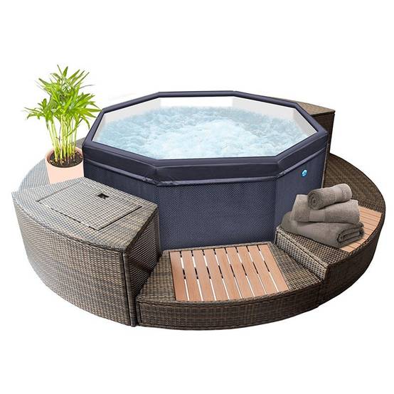Netspa - Spa NetSpa Octopus semi-rigide 4-6 places + mobilier 5 éléments - Image 1