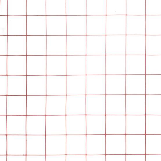 Rouleau Grillage Jardin Acier PVC Volaille Solide Maille 19mm Rouge 25x0,5m - ComfortXL Outdoor Living - Image 4