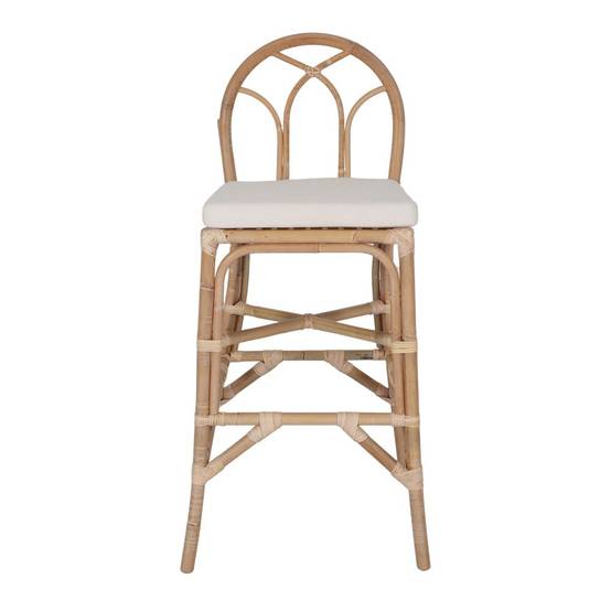 Tabouret haut en rotin avec un style méditerranéen - modèle 078 - naturel - Image 2