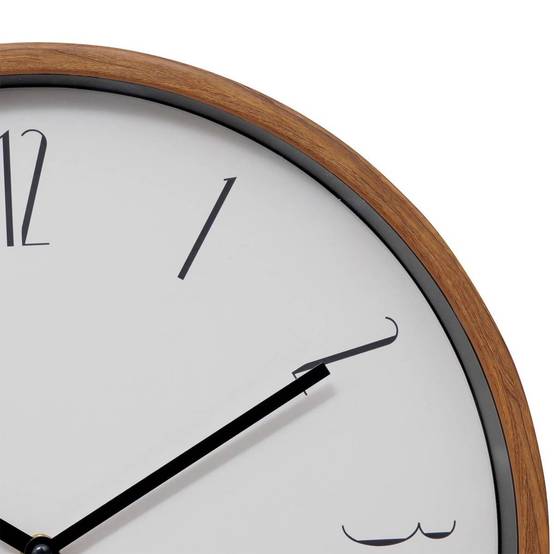 Horloge Murale Effet Bois "Bratislav" 35cm Blanc - Image 2
