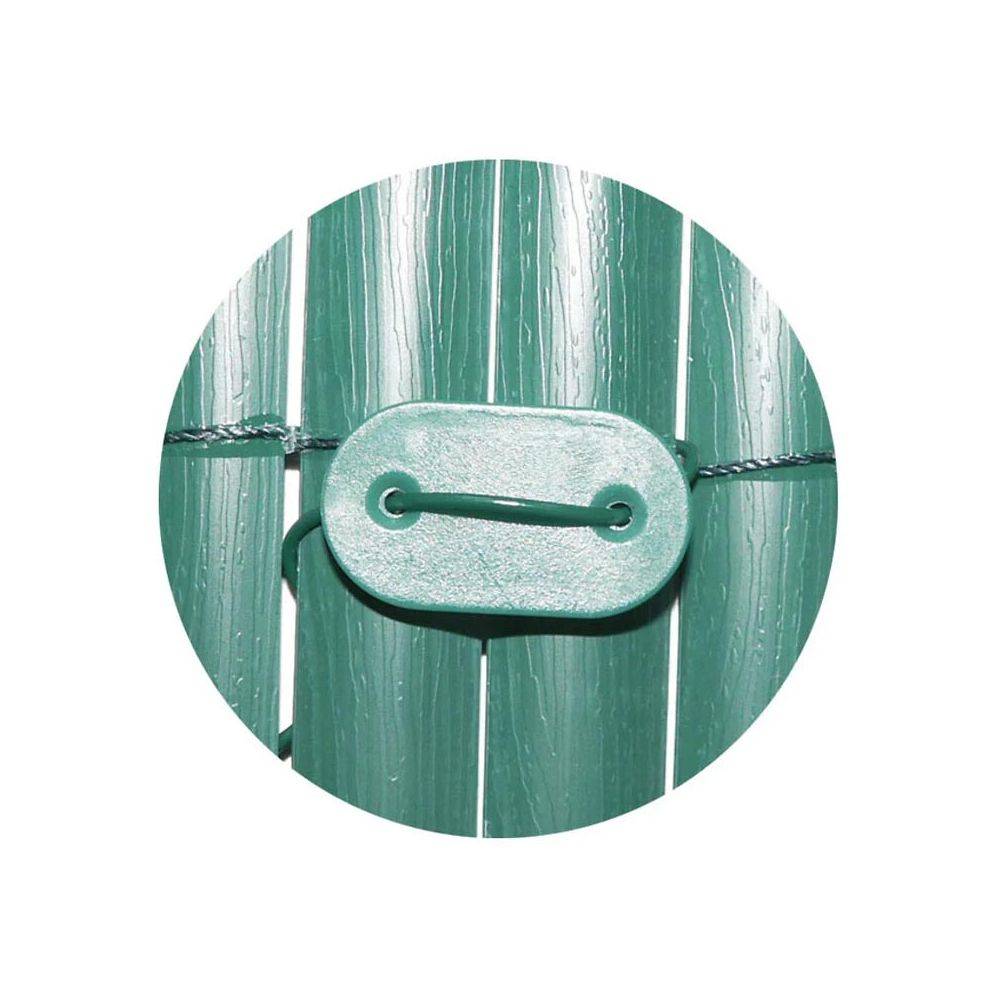 Sodipa - Plaquettes + fil de fixation brise-vue et canisses (Lot de 120) Vert Sodipa - Imagen 2