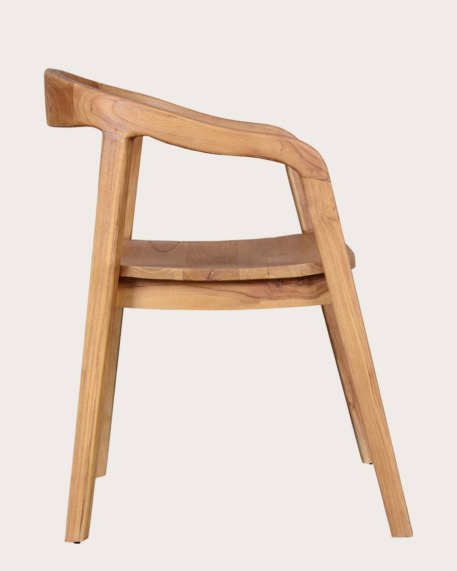 Charline - Lot de 2 chaises Charline en teck massif - UNIQKA - Imagen 7