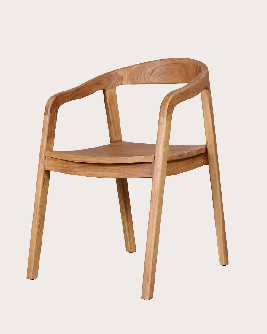 Charline - Lot de 2 chaises Charline en teck massif - UNIQKA - Imagen 2