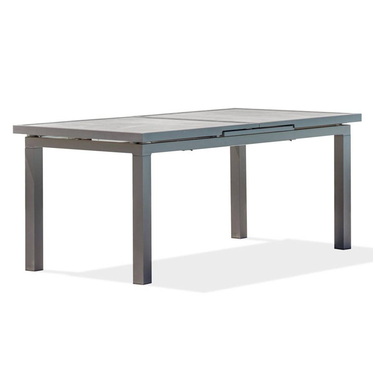 Dcb Garden - Table de Jardin Extensible en Céramique "Venise" 190-250cm Gris Anthracite