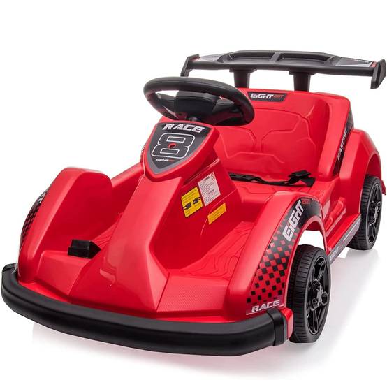 0 - Kart à pédales voiture pour enfants - ORYXEARTH - Rouge - 6V - Electrique - 4 roues - Image 1