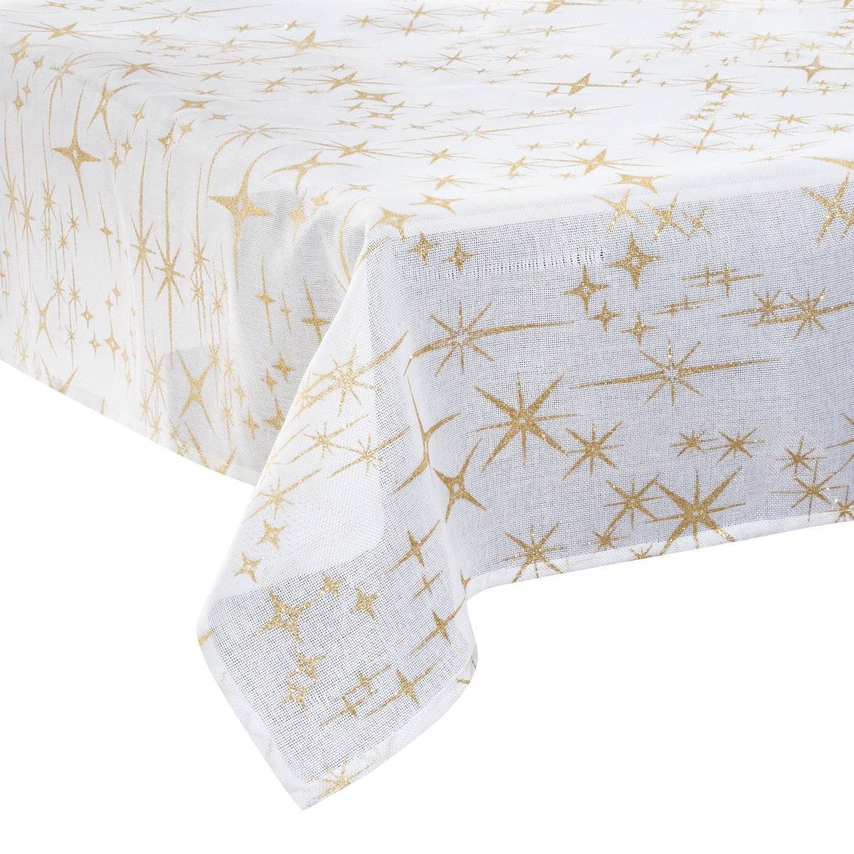 Fééric Lights & Christmas - Nappe de Noël "Colorama de Noël" motif étoiles 140x240cm - Atmosphera Créateur d'intérieur - Imagen 1