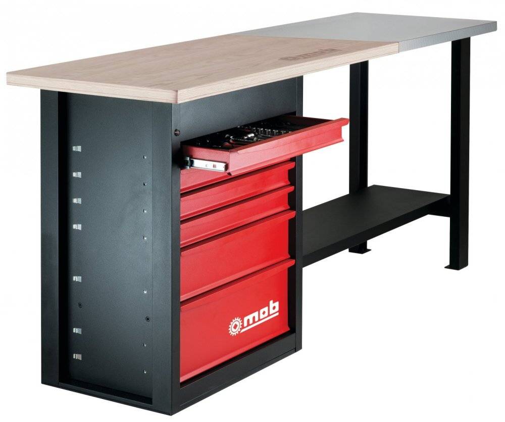 Établi 6 tiroirs avec plaque inox – 1000 kg - Image 2