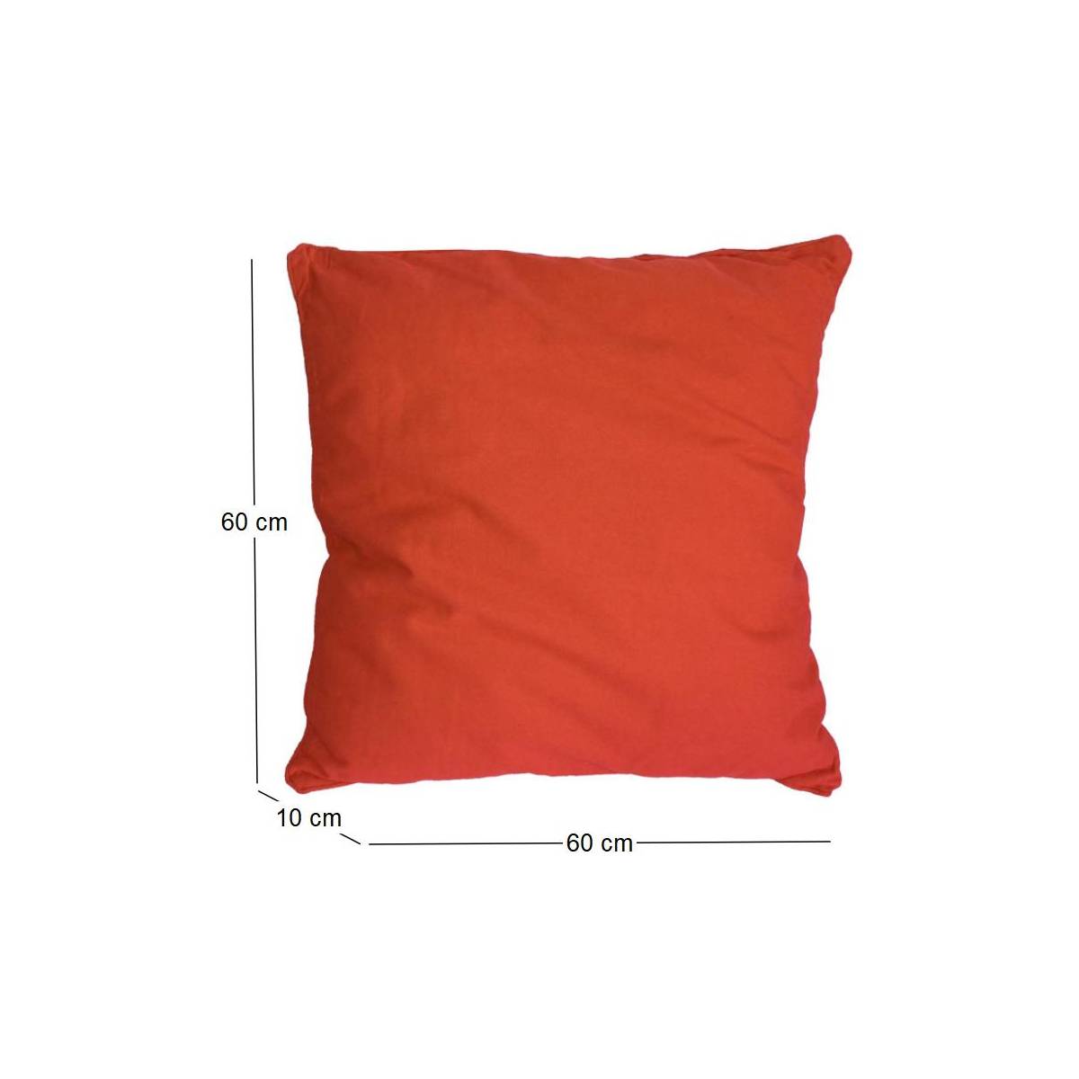 Jardindeco - Coussin carré pour dossier de canapé 60 cm - Imagen 1