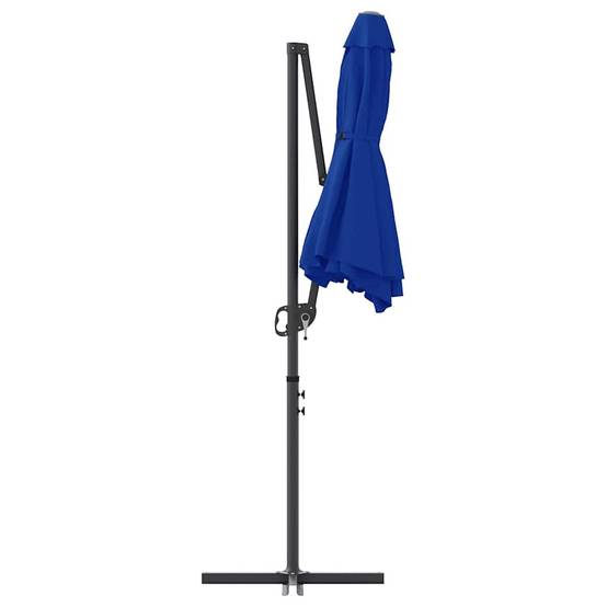 Parasol Polyester et Aluminium Azur 372 x 198 x 243 cm - PANGIVO - Image 5