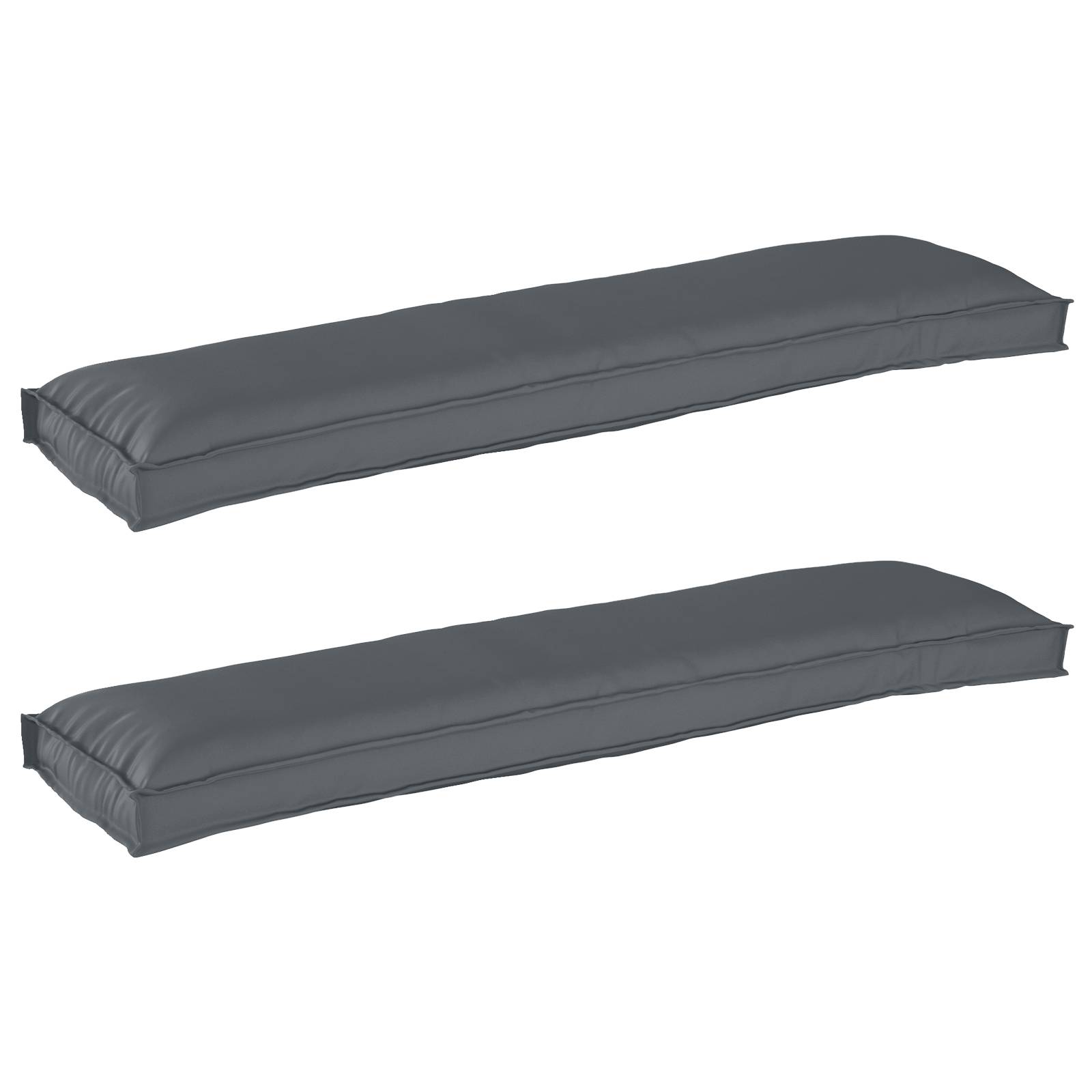 ComfortXL - Lot de 2 Coussins pour Palette Tissu Oxford Imperméable pour Salon de Jardin Anthracite 150x40 cm – ComfortXL Outdoor Living