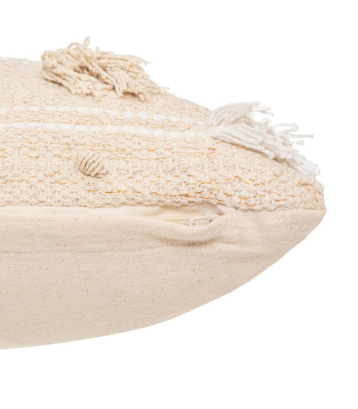 Coussin déhoussable Jacquard sable 30 x 50 cm - Imagen 2